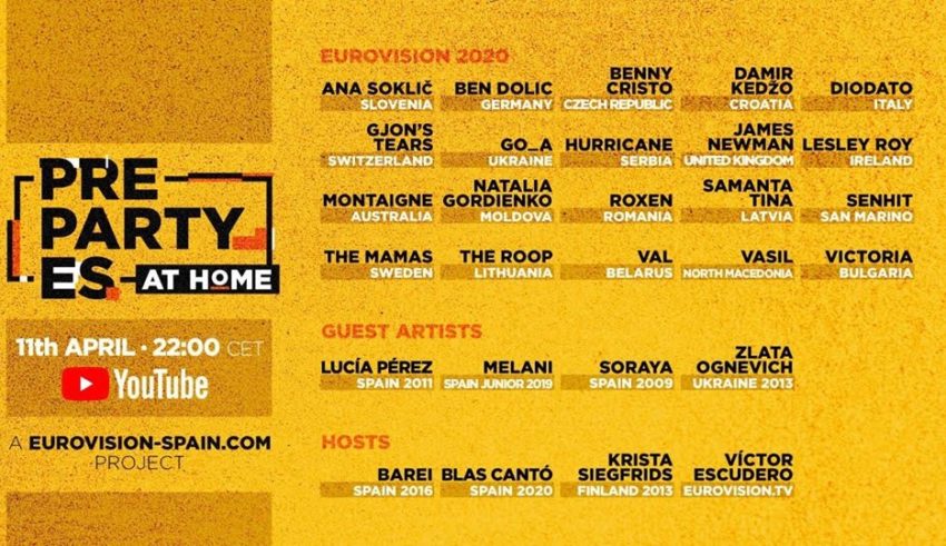 Spain: Twenty five acts to attend the special edition of PrePartyES At Home